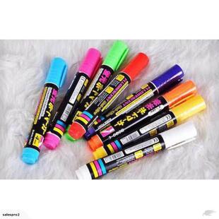 8 x erasable glow-in-the-dark window markers