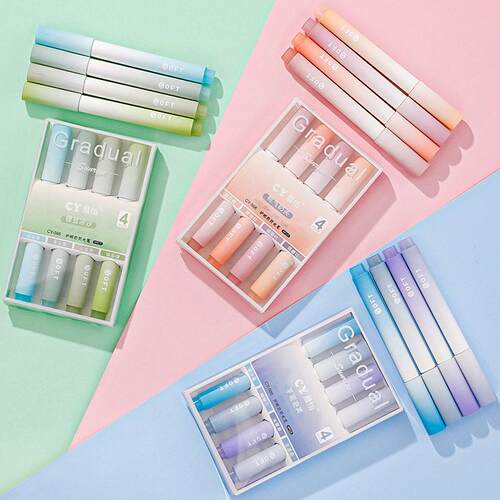 Color highlighter a set of 10 color marker pens荧光记号笔