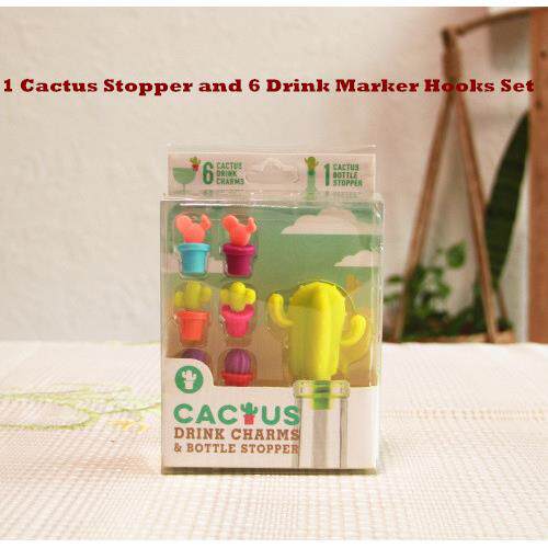 Wine Stoper Drink Marker Tags Silicone Rubber Bottle Caps