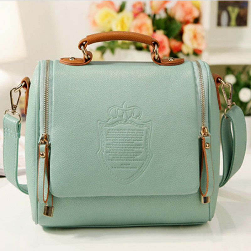 new women cross body bag barrel shaped pu women shoulder bag