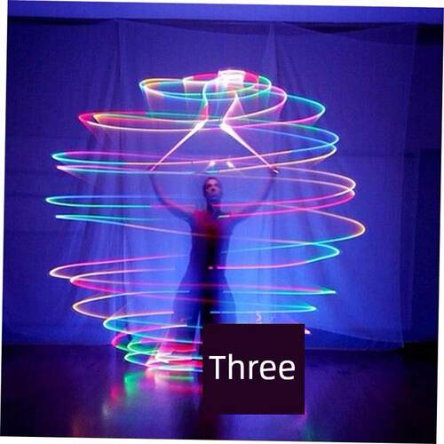 1PC LED POI Thrown Balls for Professional Belly Dance Level