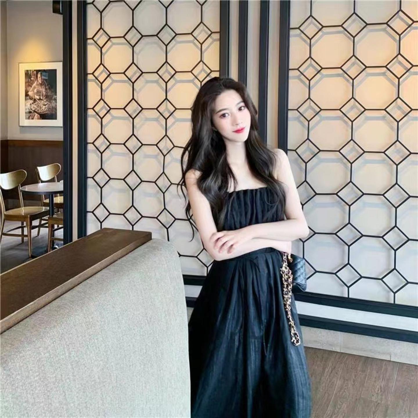 法式温柔风茶歇复古桔梗初恋白女图片