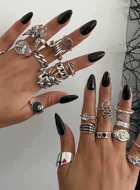 欧美跨境万圣节骷髅头鬼爪扑克小