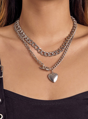 欧美跨境饰品创意OT扣几何项饰朋