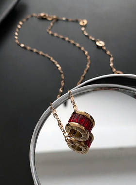 韩版简约个性潮小蛮腰项链女式锁骨链钛钢设计百搭闺蜜冷淡风配饰