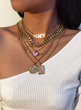 欧美跨境时尚饰品个性简约OT扣多