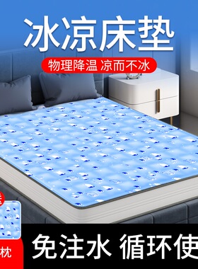 冰垫床垫水床垫子夏季学生宿舍家用凝胶冰坐垫凉席沙发垫降温神器