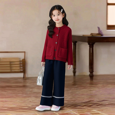 女童2025秋冬季套装新款