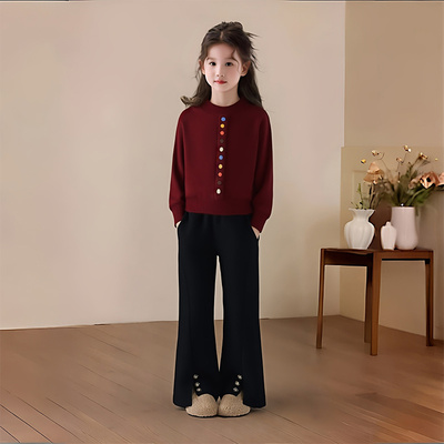 女童2025秋冬季套装新款