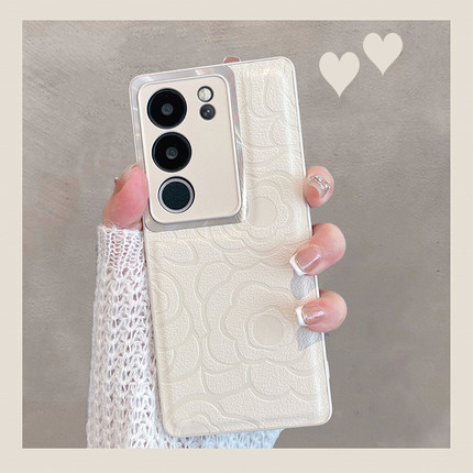 适用于vivos17手机壳s17pro新款vs17t女viv0s17e简约vovos全包防摔vivis白色vovis高级感vos曲屏vovo新品por