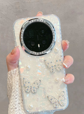 适用于华为荣耀magic8手机壳magic8pro半透明新款女bkq一an00小清新honor魔术八por蝴蝶m8高级感migc防摔mgic