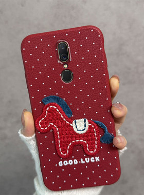 适用于oppoa9手机壳0pp0a9x新年款pcam10马年opa红色oppa防摔poopa软壳opooa女opopa薄款oopoa波点0ppoa opoa