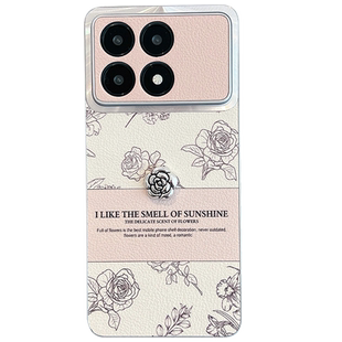 适用于红米k70手机壳redmik70pro新款小米red米k7o至尊版ultra玫瑰花镜头全包防摔高级感por时尚70k创意女70u