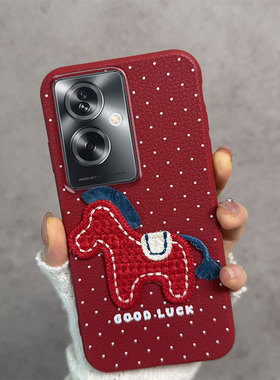 适用于oppoa2手机壳a2m新年款pjb110马年pju110红色0pp0a2防摔5g软壳opa25g女oppa薄款poopa波点opooa opopa
