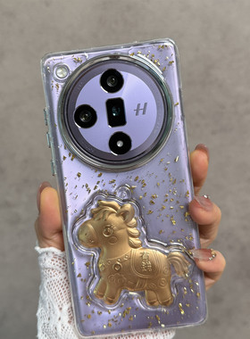 适用于oppofindx7手机壳透明phz110新款0pp0find x7镜头不包opx新年款oppofinx马年oppofandx中国风oppofingx