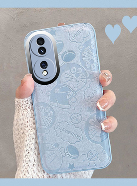 适用于华为荣耀80手机壳h0n0r80蓝色ann一an00新款曲屏8o全包防摔x80曲面屏八零创意八十男可爱卡通女保护套