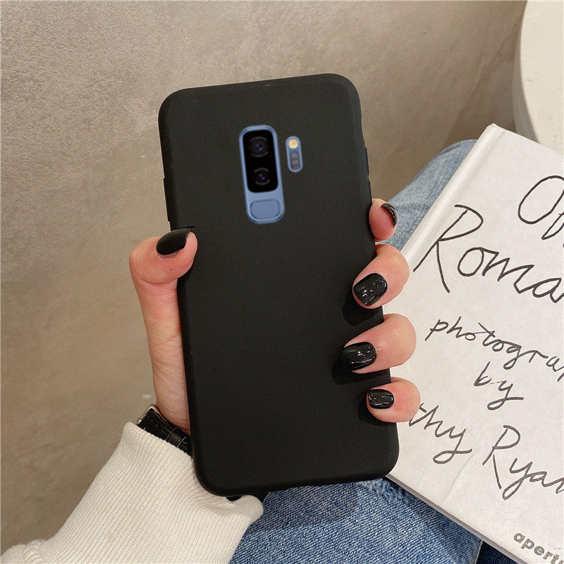 适用三星s9 手机壳纯色简约磨砂黑色超薄galaxys9十plus加限量版全包