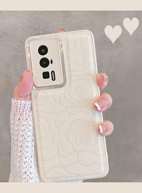 适用于红米k60手机壳k60pro小米23013RK75C新款k6o女k6opro全包防摔redmi花朵redmik60por简约高级感kpro小众