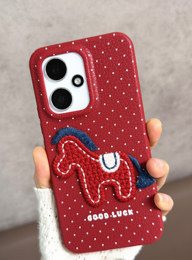 适用于华为荣耀400手机壳x400pro新年款马年dnn一an00红色dnp-anoo防摔软壳女honor四百系列薄款p400por波点