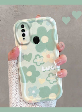 适用于oppoa8手机壳小清新pdbm00绿色poopa花朵0pp0a8新款opooa8女opa全包oopoa防摔oppa创意0ppoa软壳pdbmoo