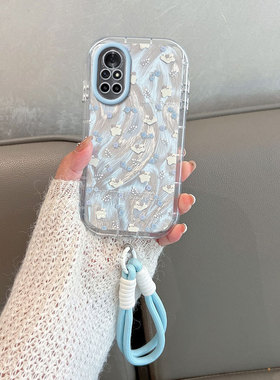 适用于华为nova8手机壳novo8pro荣耀v40轻奢版ala一an70小清新n8por可爱note8新款navo女nava全包防摔创意ins