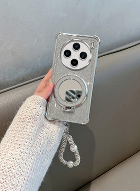 适用于vivox100手机壳x100s四角防摔x100pro镜头全包ultra软壳spro新款viv0叉por女vovox带支架vivix镜子vox