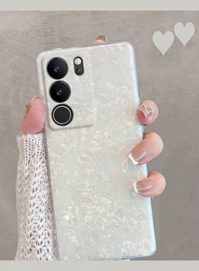 适用于vivos17手机壳s17pro新款viv0s17t曲屏网红ins风vovos步步高vivis简约女vos全包防摔vs透明白色曲面屏