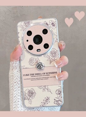 适用于华为荣耀magic4手机壳maigc4pro新款女mgaic4魔术四majic4玫瑰花migac4全包防摔migic4p高级感4por创意