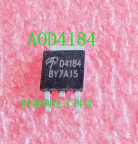 原装进口AOD4184A AOD4184 50A 40V 贴片TO-252 D4184A N沟道