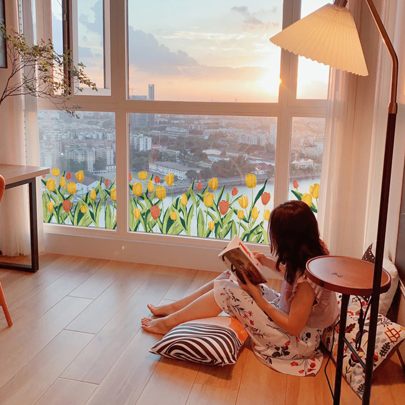 个性浪漫玻璃门贴纸阳台墙面装饰贴画卧室落地窗户飘窗窗花墙贴花,家居饰品,软装墙贴,淘宝优惠券,粉丝福利购,淘宝优惠卷