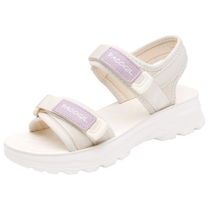 女童鞋儿童凉鞋老爹2025夏季中大童女孩运动沙滩鞋软底真皮青少年