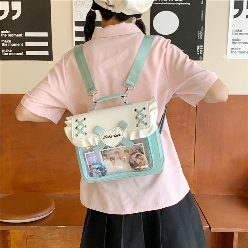 百搭日系原创痛包jk单肩双肩斜挎日系学生日常通勤上学校园甜包