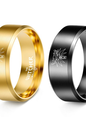 不锈钢钛钢戒指巫师手饰品扳指