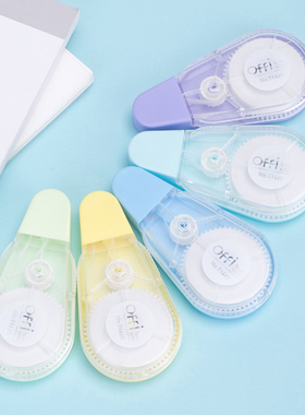 得力71459修正带可爱少女5个20m实惠装 简约大容量学生改正带批发