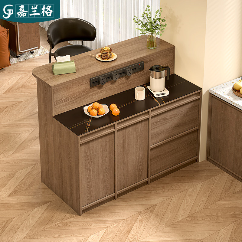 岩板吧台餐边柜岛台组合