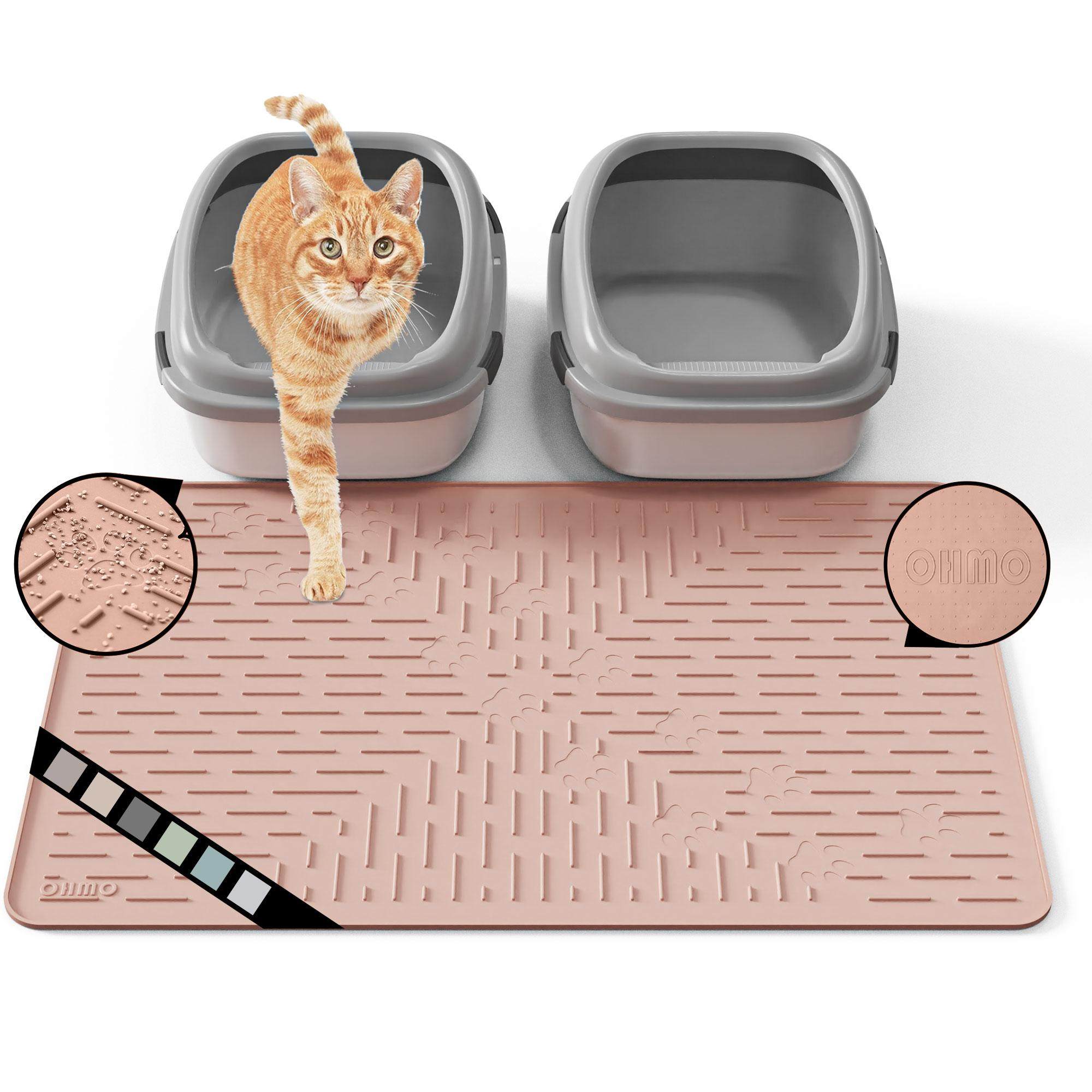 OHMO猫砂垫硅胶材质防水防滑可重复清洗防带出猫砂防外溅超大