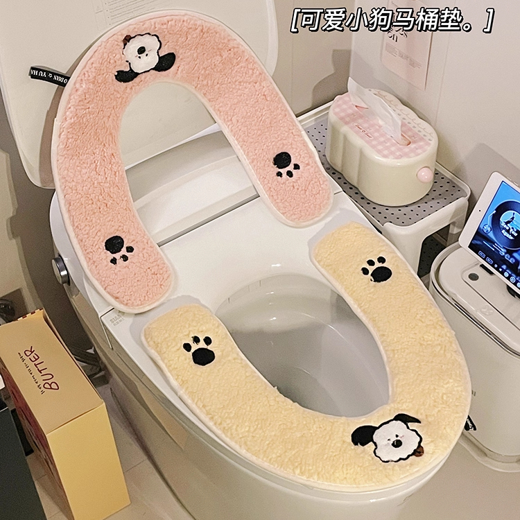 秋冬加厚冬季保暖马桶圈毛绒马桶坐垫四季通用家用女卡通2025新款