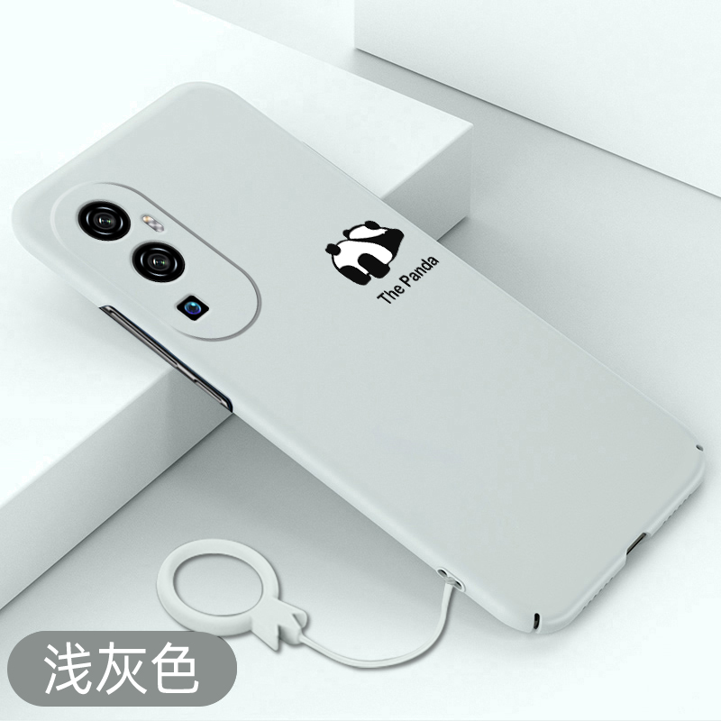 适用oppoReno10手机壳小熊猫reno10pro全包防摔reno10pro+超薄硬壳卡通散热壳可爱保护套不顶膜简约新款创意