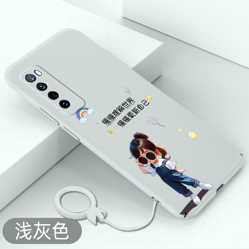 适用于华为nova7手机壳背带裤女孩nova7pro全包保护套nova7se超薄卡通硬壳防摔可爱不顶膜创意高级感新款外壳