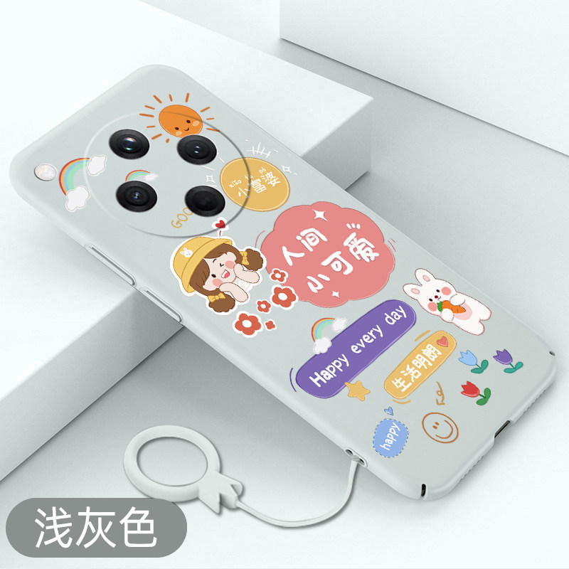 适用于oppofindx8手机壳人间小可爱findx8pro全包超薄硬壳OPPO不顶膜保护套防摔创意新款可爱卡通高级感散热