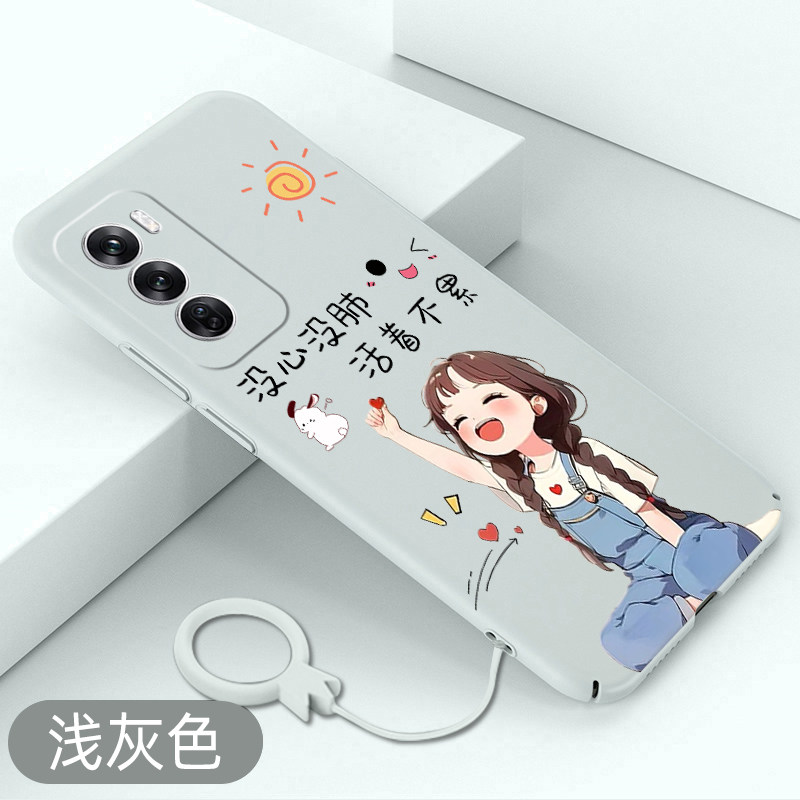 适用OPPOReno12手机壳活着不累reno12pro全包卡通硬壳OPPO超薄保护套不顶膜女款潮牌可爱新款防摔裸感高级感