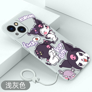 适用苹果14手机壳库洛米iPhone14promax全包硬壳plus超薄保护套14Pro高级感卡通防摔新款创意可爱不顶膜外壳