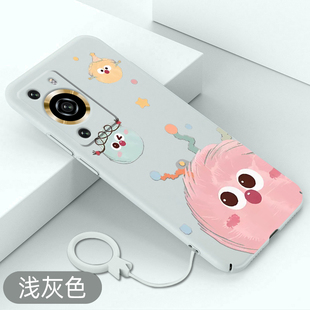 适用华为p60手机壳粉色煤球p60pro超薄硬壳P60全包防摔HUAWEI可爱爆款外壳卡通新款保护套高级感不顶膜散热壳