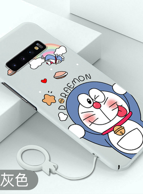 适用三星s10手机壳s105g韩版机器猫s21卡通硬壳s22超薄保护套s20可爱ultra新款s8创意s9全包防摔note20散热