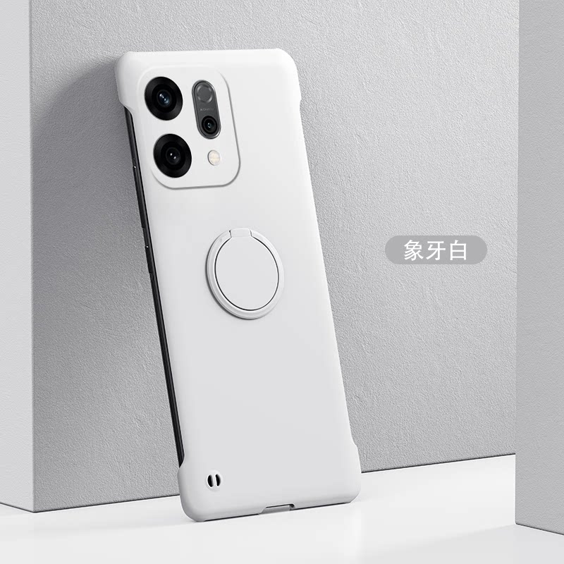 适用于oppoReno14手机壳reno14pro无边框指环支架款OPPO新款半包边超薄硬壳散热保护套裸机手感车载磁吸壳