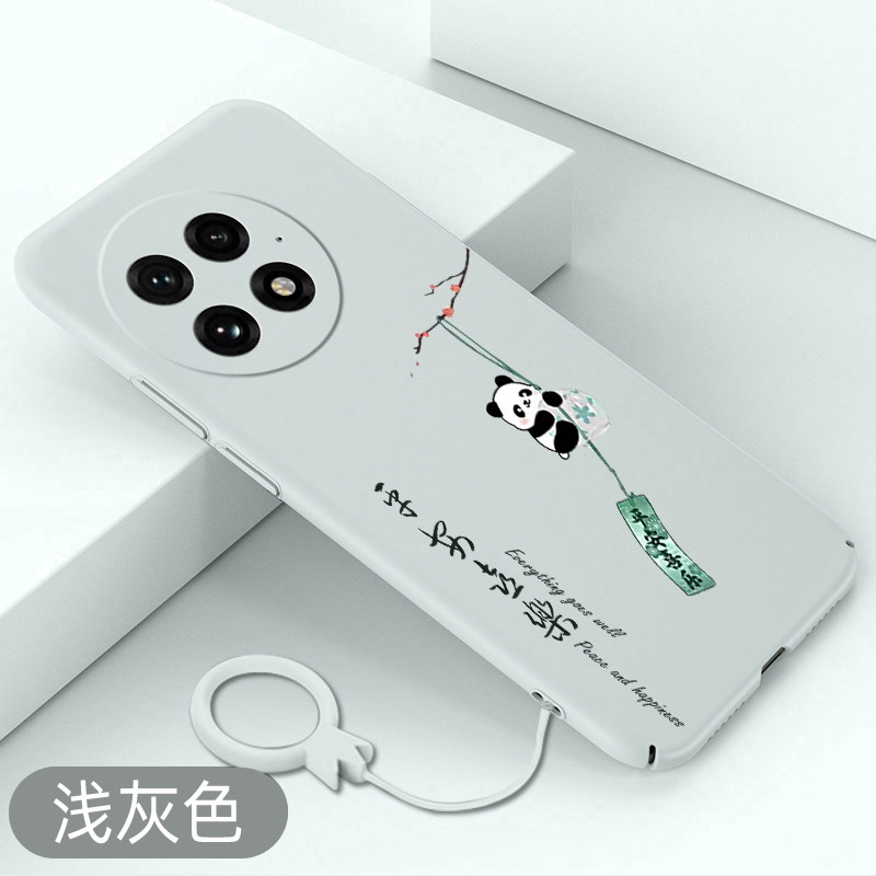 适用一加13手机壳熊猫风铃OnePlus13全包超薄1+13防摔硬壳中国风保护套创意平安喜乐外壳新款高级感散热壳