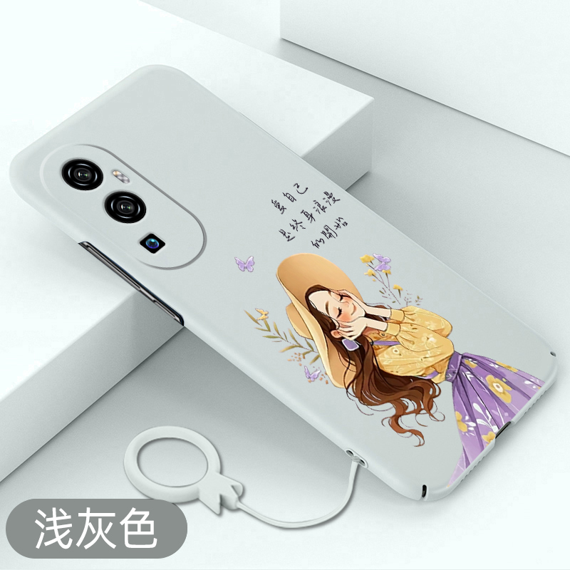 适用于oppoReno10手机壳浪漫少女reno10pro超薄保护套reno10pro+全包新款硬壳高级感卡通创意外壳不顶膜防摔
