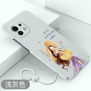 适用于小米11手机壳浪漫少女小米11pro超薄保护套小米11ultra全包新款硬壳11青春卡通创意防摔不顶膜高级外壳