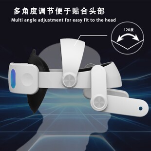 适用quest3续航头戴精英头带Metaquest3加宽面罩收纳包手柄保镜片配件