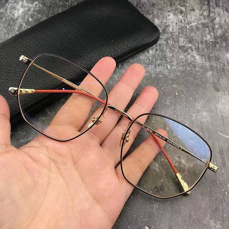 纯钛高桥克罗伈眼镜框多边形超轻眼镜网红同款潮流眼镜大脸福音
